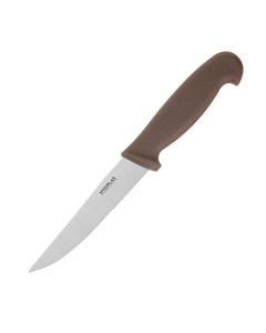 Hygiplas Vegetable Knife Serrated Brown 10.2cm