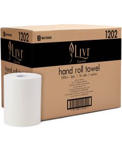 Livi Essentials 100m roll towel Ctn 16