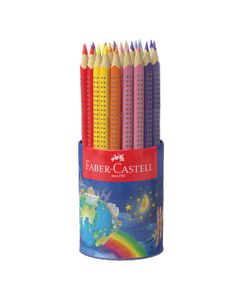Junior Grip Colour Pencils Assorted  Cup of 50   