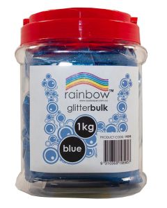 Glitter Bulk 1 kg Jar Blue