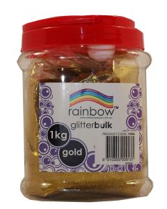 Glitter Bulk 1 kg Jar Gold