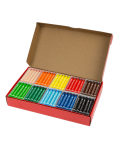 Jumbo Wax Crayons Assorted Pack of 200