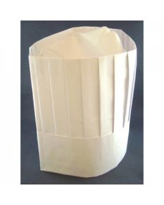 Chef Hat Paper Vertical Pleat Pack of 10