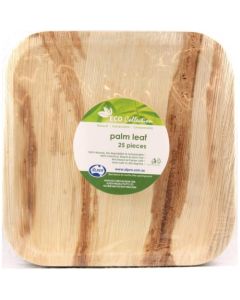 Palm Leaf Square Plate Pack of 25