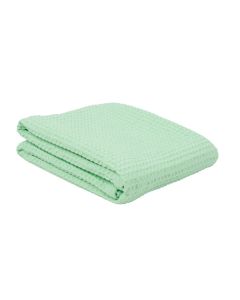 Cotton Thermal Blanket - Mint 