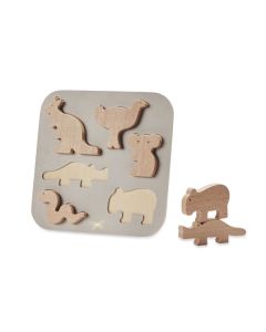Wooden Puzzle Australian Animals 6 Piece