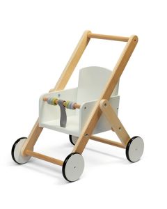 Wooden Role Play Doll Stroller