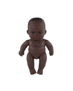 Anatomically Correct Doll African Boy 21 cm