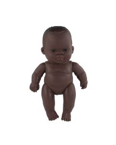 Anatomically Correct Doll African Girl 21 cm