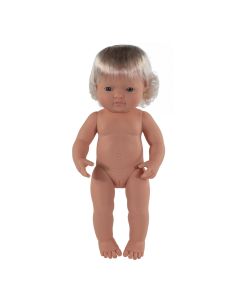 Anatomically Correct Doll Caucasian Girl, Blonde, 38cm
