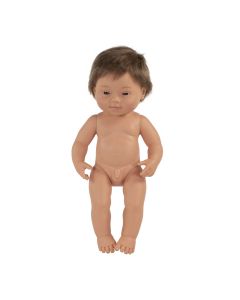 Anatomically Correct Doll Caucasian Boy with Down Syndrome , 38cm