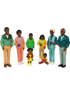 African  Family Figures 8 Pcs