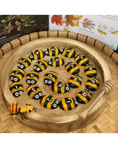 Honey Bee Number Stones Set of 20