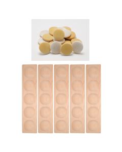 Two-Tone Counting Stones and Four 5 Frame Trays