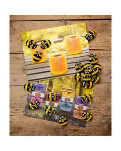 Honey Bee Numbers Stones and Cards