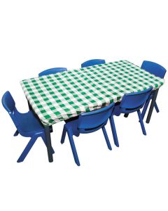 Table Cloth 120 X 90 cm Gingham Rectangle Green
