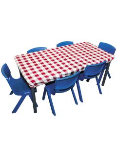 Table Cloth 120 X 90 cm Gingham Rectangle Red