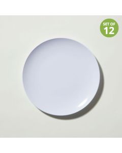 Classic Plate White Melamine 20cm Set of 12
