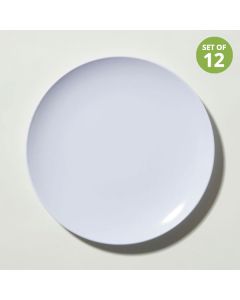 Classic Plate White Melamine 25cm Set of 12