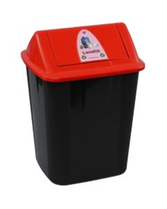 Recycling Bin 32L Red Italplast General Waste