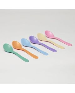Melamine Everyday Spoons Pastel Set of 6