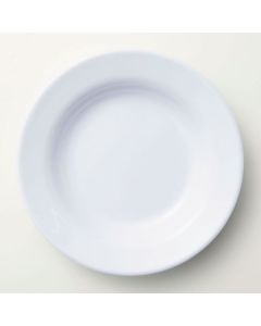 Junior Rimmed Plate White Melamine 21cm
