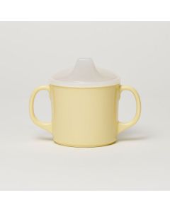 Melamine Non-Slide Sippy Cup with Lid Beige