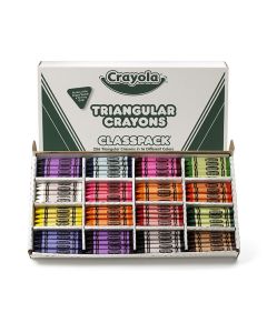 Crayola 256 Triangular Large Crayon Classpack