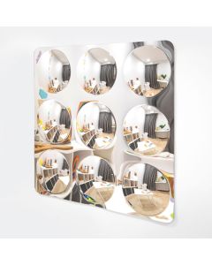 TickiT Giant 9-Domed Acrylic Mirror Panel  780mm