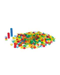 TickiT Translucent Stackable Counters  Pack of 500