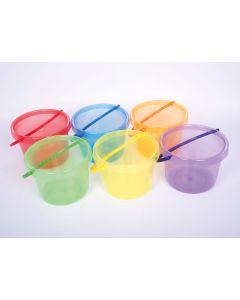 TickiT Translucent Colour Bucket Set of 6