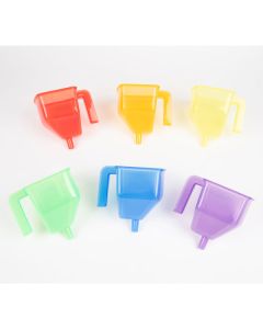 TickiT Translucent Colour Funnels Pack of 6