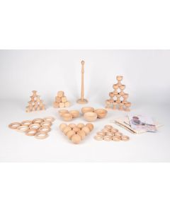 TickiT Heuristic Play Wooden Starter Set of 63