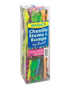 Chenille Stems & Bumps 30cm Pk200
