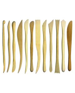 Clay Modelling Tools Wooden set of 12