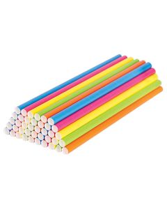 ECO Paper Straws 8mm x 19.7cm Coloured Pack of 500