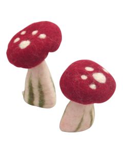 Mushrooms Medium 8cm Pack of 6