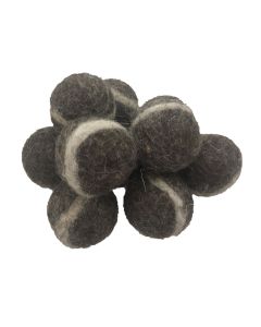 Grey Felt Rock Balls 3.5cm  Set of 20