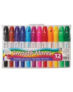 Crayons Smooth Moves Twistable Gel Pk12