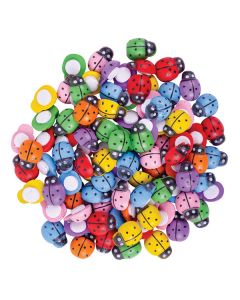 Wooden Ladybugs Assorted Pack of 200
