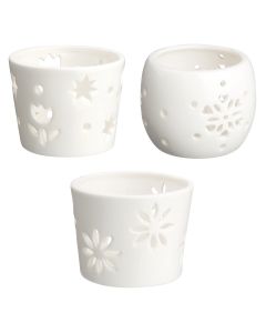 Ceramic Tea light Holders 3's  