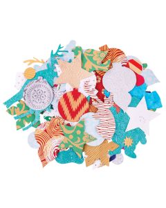 Handmade Pattern Paper Christmas Shapes 100g