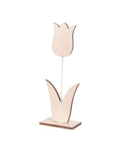 Wooden Tulip on Stand Pack of 10