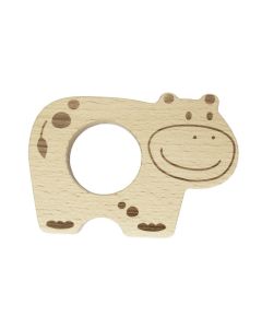 Wooden Teether Hippo