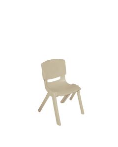 Resin Stacking Chairs Almond  24cm
