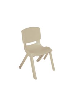 Resin Stacking Chair Almond 30cm