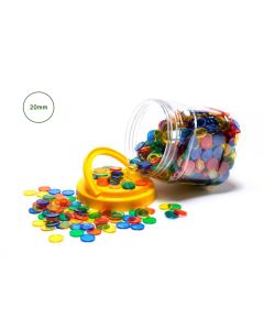 Small Transparent Counters Jar Of 1000