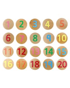 Numbers 1-20 Wooden Matching Pairs Set of 40