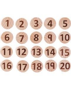 Tactile Wooden Numbers Set of 40