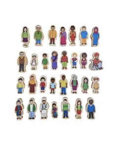 My Family Wooden People Set of 30